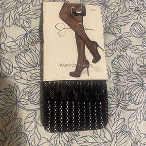 Jessica Simpson Black and White Patterned Tights